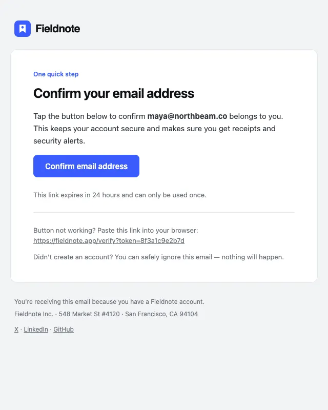 Verify email email template preview