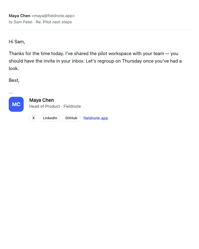 Social row email template preview